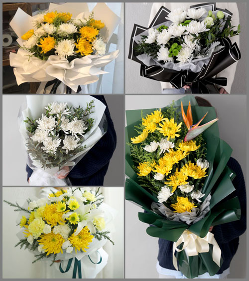 贵州贵阳清镇市王庄布依族苗族乡打磨冲村白事花束代送